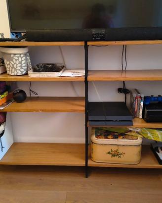 libreria mobile vintage metallo stile scandinavo 