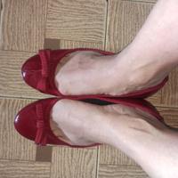 ballerine rosse usate molto scarpe donna 37