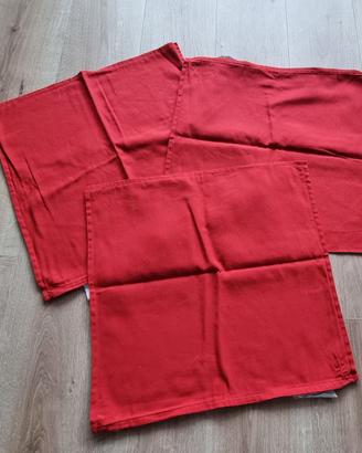 3 fodere Natale copricuscino Ikea Gurli rosse