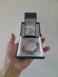 bracciale con  anello argento 925