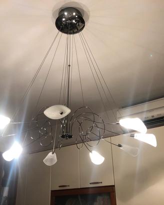 Lampadario inox metal lux accetto proposte