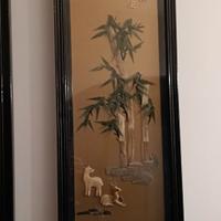 3 quadri collage minerali