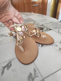 sandalo vera pelle e cuoio 