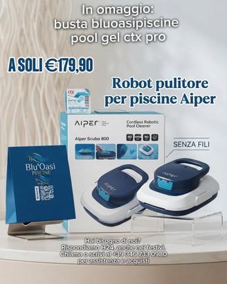 robot pulitore per piscina aiper