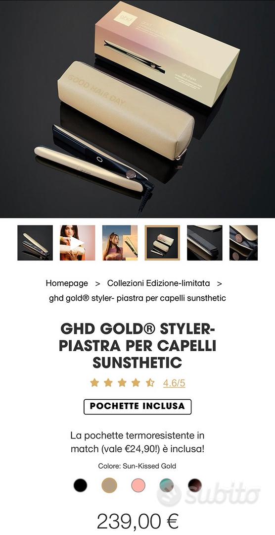 Ghd Gold Styler Sunsthetic Collection PIASTRA EDIZIONE LIMITATA CON POCHETTE