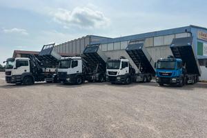 Camion gru ribaltabile con gru
