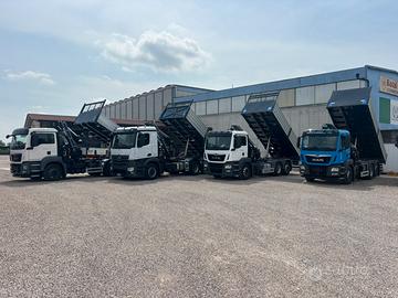 Camion gru ribaltabile con gru