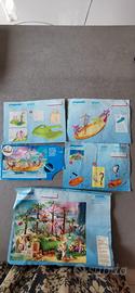 Playmobil 4pz. bosco inc, lago fate, valle m barca