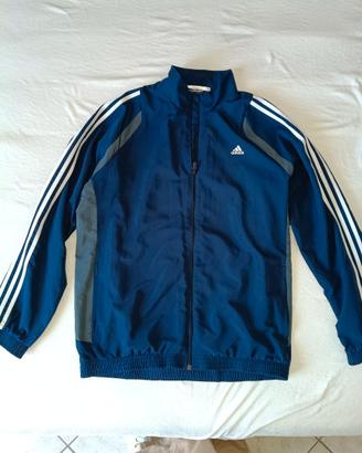 Giacca Tracker Adidas Climalite Blu Navy – Taglia
