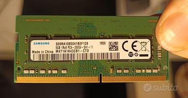 RAM Samsung 16 Gb DDR4 per laptop (2 X 8Gb)