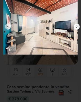 Casa semi-indipendente Gassino Torinese 
