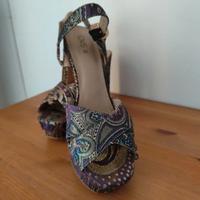 Sandali OVS in tessuto con plateau 40 come nuovi