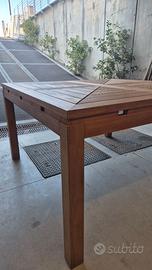 TAVOLO DA GIARDINO UNOPIU IN TEAK