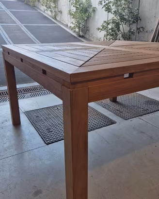 TAVOLO DA GIARDINO UNOPIU IN TEAK