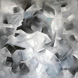 AGATHOS (Carlo Franzoso) olio su tela SUPER PREZZO