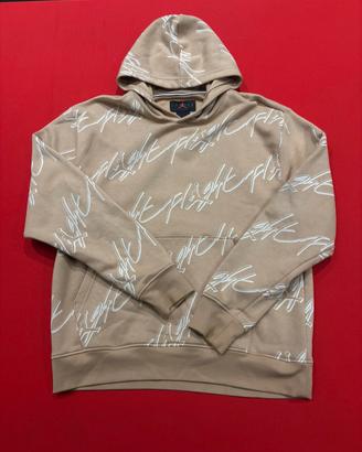 Felpa con cappuccio Jordan beige all-over Flight