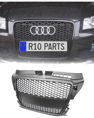 GRIGLIA AUDI A3 8P 08-12 LOOK RS3 NERO