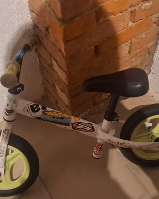 Balance bike bambino bianca e verde