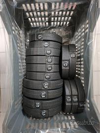 Set pesi componibili con manubri, bilanciere corto