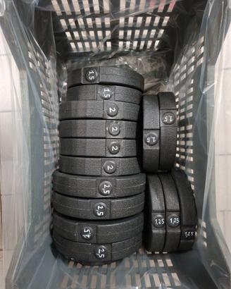 Set pesi componibili con manubri, bilanciere corto