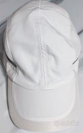 Cappello running bianco taglia unica