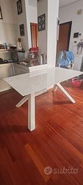 Tavolo da pranzo bianco 160×90 cm
