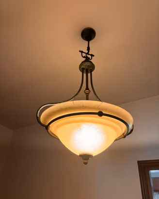 Tris 3 lampadari vintage coordinati