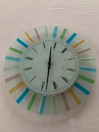 Orologio da parete in vetro