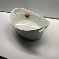 Pirofila in ceramica bianca eliss