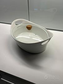 Pirofila in ceramica bianca eliss