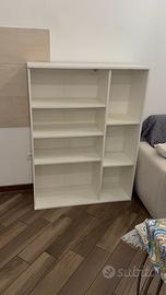 Libreria bianca a giorno / scaffale multiuso
