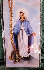 Santino e collana Madonna Miracolosa