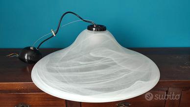Lampadario a Sospensione in Vetro Satinato