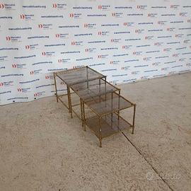 Tris Tavolini in ottone Vintage anni 70