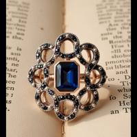 anello stile antico art decò 