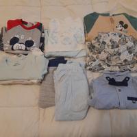 body felpe maglie pantaloni neonato 6/9 mesi  68cm