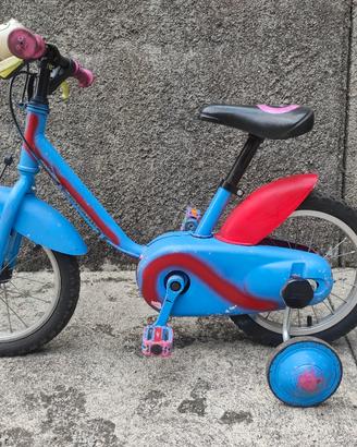 bici bambini con rotelle 14"