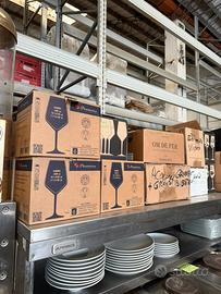 Lotto bicchieri e calici assortiti per ristorante