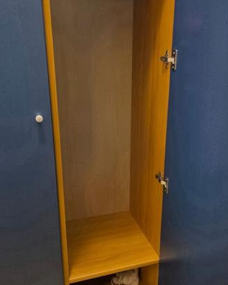 Armadio 2 ante con ripiani e cassetti (90×50×230)