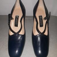 SCARPE BLU IN PELLE DA DONNA N. 38