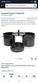 affumicatore a carbonella bbq barrel
