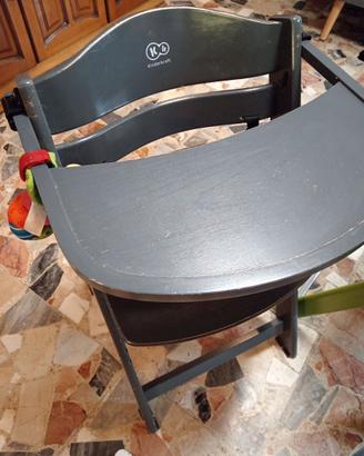 Seggiolone evolutivo in legno kinderkraft