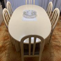 Tavolo da pranzo con 6 sedie