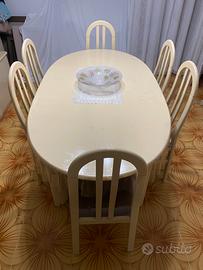 Tavolo da pranzo con 6 sedie