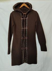 Cardigan lungo, cappuccio, Kiabi, tg. S