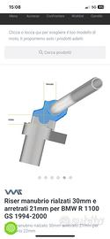 Riser manubrio rialzati e arretrati bmw GS 1100