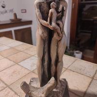 Statuetta in ceramica di Alberto Toby "Famiglia"