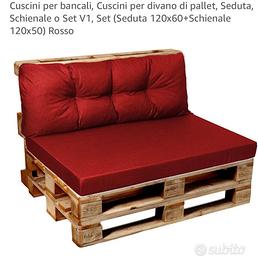 3 set di cuscini per dondolo o bancale