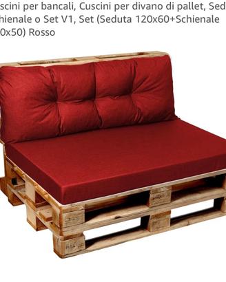 3 set di cuscini per dondolo o bancale