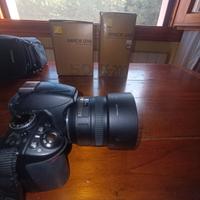 Nikon d3100 + 18-55 + 55-200 originali 